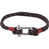 Stroili Bracciale in acciaio e corda