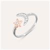 Stroili Anello Contrarie Silver Moments Argento Bicolore Bianco / Rosa Cubic Zirconia