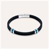 Stroili Bracciale Man Code Acciaio Bicolore Bianco / Nero
