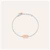 Stroili Bracciale Sunrise Acciaio Bicolore Bianco / Rosa Cristallo