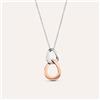 Stroili Collana Sunrise Acciaio Bicolore Bianco / Rosa
