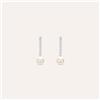Stroili Orecchini Pendenti Tennis Silver Pearls Argento Rodiato Cubic Zirconia Perla sintetica