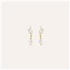 Stroili Orecchini Lobo Gabrielle Oro Giallo Perla D'Acqua Dolce Cubic Zirconia