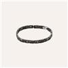 Stroili Bracciale Man Code Acciaio Nero Cubic Zirconia
