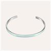 Stroili Bangle in acciaio con smalto verde acqua