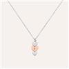 Stroili Collana Sunrise Acciaio Bicolore Bianco / Rosa Cristallo