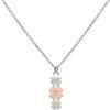 Stroili Collana Lady Chic Acciaio Bicolore Quadrifoglio e Cristalli
