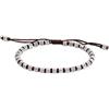 Stroili Bracciale cordino con inserti acciaio
