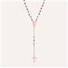 Stroili Collana Rosario Silver Soul Argento Rosa Cristallo
