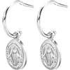 Stroili Orecchini A Cerchio Silver Soul Argento Rodiato
