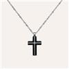 Stroili Collana Man Code Acciaio Bicolore Bianco / Nero