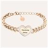 Stroili Bracciale Lady Message Acciaio Rosato Love e Cristalli