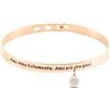 Stroili Bangle Lady Message Acciaio Rosato Love e Cristalli