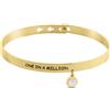 Stroili Bangle Radiance Acciaio Dorato Cristallo