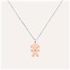 Stroili Collana Sunrise Acciaio Bicolore Bianco / Rosa Cristallo