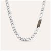 Stroili Collana Man Code Acciaio Bicolore Bianco / Nero Cubic Zirconia