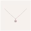 Stroili Girocollo con ciondolo fiore rosa in acciaio rosato e strass