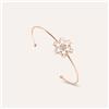 Stroili Bangle Lady Sweet Acciaio Rosato Fiocco di neve e Cristalli