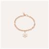 Stroili Bracciale Lady Sweet Acciaio Rosato Fiocco di neve e Cristalli