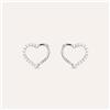 Stroili Orecchini Lobo Silver Moments Argento Rodiato Cubic Zirconia