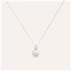 Stroili Collana Gold Pearls Oro Bianco Perla D'Acqua Dolce Diamante