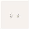 Stroili Orecchini Lobo Gold Pearls Oro Bianco Perla D'Acqua Dolce Diamante