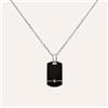 Stroili Collana Man Code Acciaio Bicolore Bianco / Nero