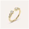 Stroili Anello Contrarie Golden Dream Placcato Oro Giallo Cubic Zirconia