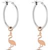 Stroili Orecchini A Cerchio Silver Collection Argento Bicolore Bianco / Rosa