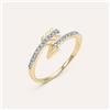 Stroili Anello Contrarie Golden Dream Placcato Oro Giallo Cubic Zirconia