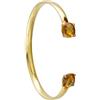 Stroili Bangle placcato oro con pietra color ambraBracciale placcato oro con pietra rossa e zirconi