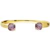 Stroili Bangle placcato oro con pietra rosaBracciale placcato oro con pietra color ambra