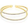 Stroili Bangle in metallo dorato e strass