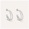 Stroili Orecchini A Cerchio Romantic Shine Metallo Cristallo
