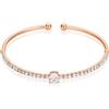 Stroili Bangle in metallo rosato e strass
