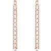 Stroili Orecchini Pendenti Tennis Romantic Shine Metallo Rosa Cristallo