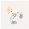 Stroili Anello Fantasia Sunrise Acciaio Bicolore Bianco / Rosa Cristallo