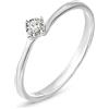 Stroili Anello Solitario Valentino Diamotion Oro Bianco Diamante