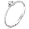 Stroili Anello Solitario Valentino Diamotion Oro Bianco Diamante