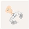 Stroili Anello Fantasia Sunrise Acciaio Bicolore Bianco / Rosa Cristallo