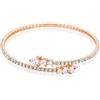 Stroili Bangle in metallo rosato e strass