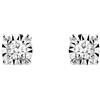 Stroili Orecchini Lobo Punto Luce Diamotion Oro Bianco Diamante