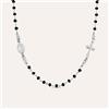 Stroili Collana Rosario Silver Collection Argento Rodiato Cristallo