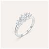 Stroili Anello Trilogy Silver Elegance Argento Rodiato Cubic Zirconia