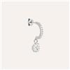 Stroili Mono Orecchino A Cerchio Silver Moments Argento Rodiato Cubic Zirconia