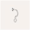 Stroili Mono Orecchino A Cerchio Silver Moments Argento Rodiato Cubic Zirconia