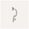Stroili Mono Orecchino A Cerchio Silver Moments Argento Rodiato Cubic Zirconia