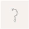 Stroili Mono Orecchino A Cerchio Silver Moments Argento Rodiato Cubic Zirconia