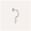 Stroili Mono Orecchino A Cerchio Silver Moments Argento Rodiato Cubic Zirconia