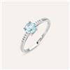 Stroili Anello Solitario Silver Rainbow Argento Rodiato Cubic Zirconia